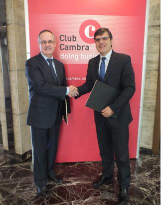 Jorge Irigaray, Secretario General de EAE firma acuerdo de colaboración con la Cámara de Comercio de Barcelona