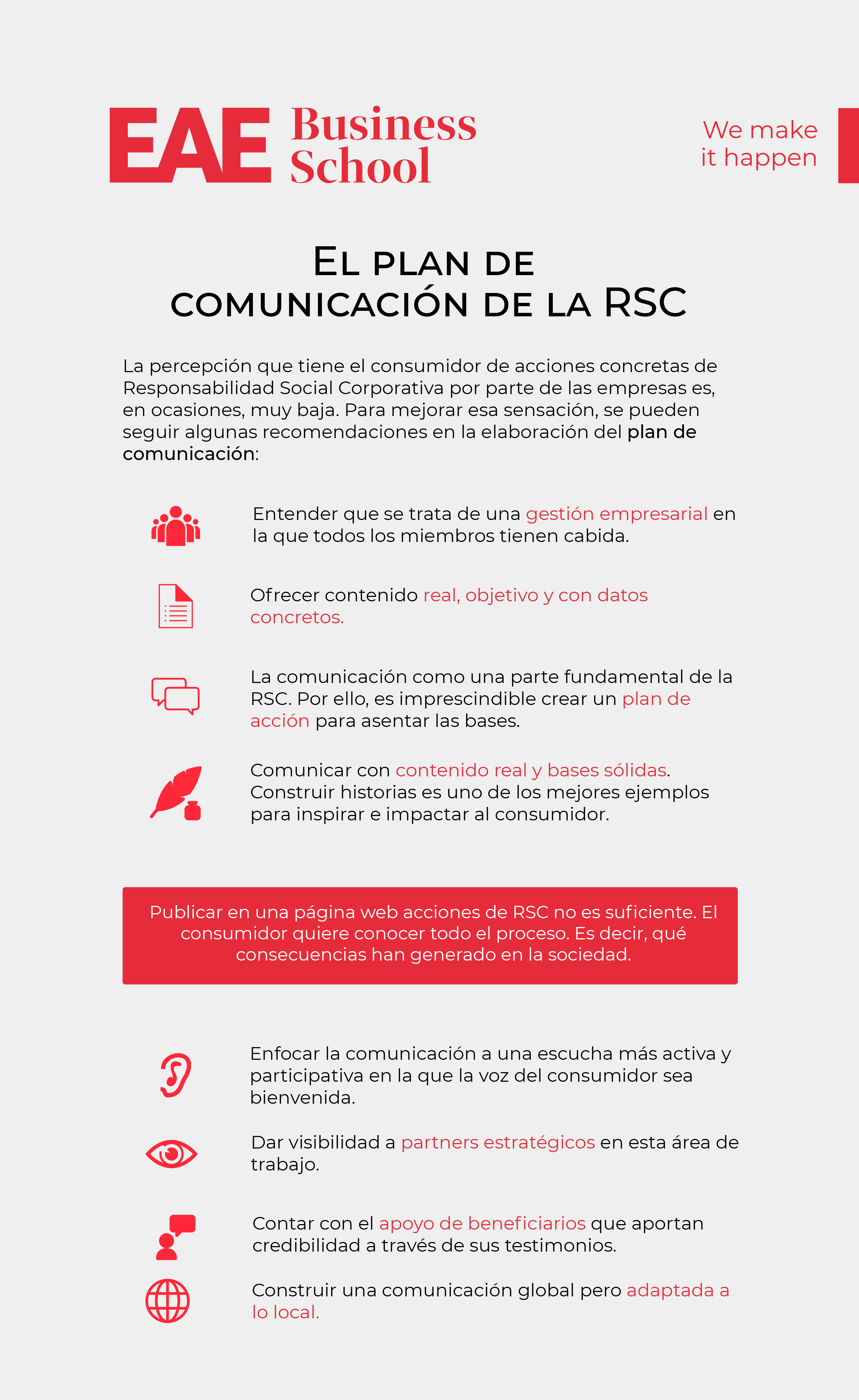 El plan de comunicación de la Responsabilidad Social Corporativa El plan de comunicación de la Responsabilidad Social Corporativa