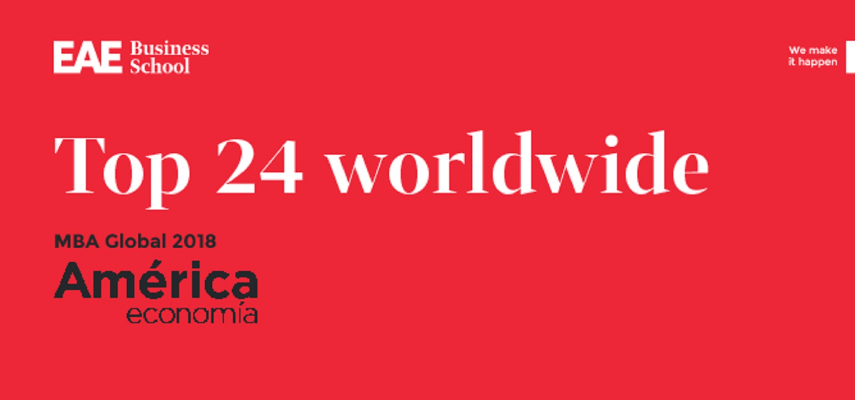 EAE climbs 8 positions to rank among the Top 25 in the world in the América Economía 2018 ranking