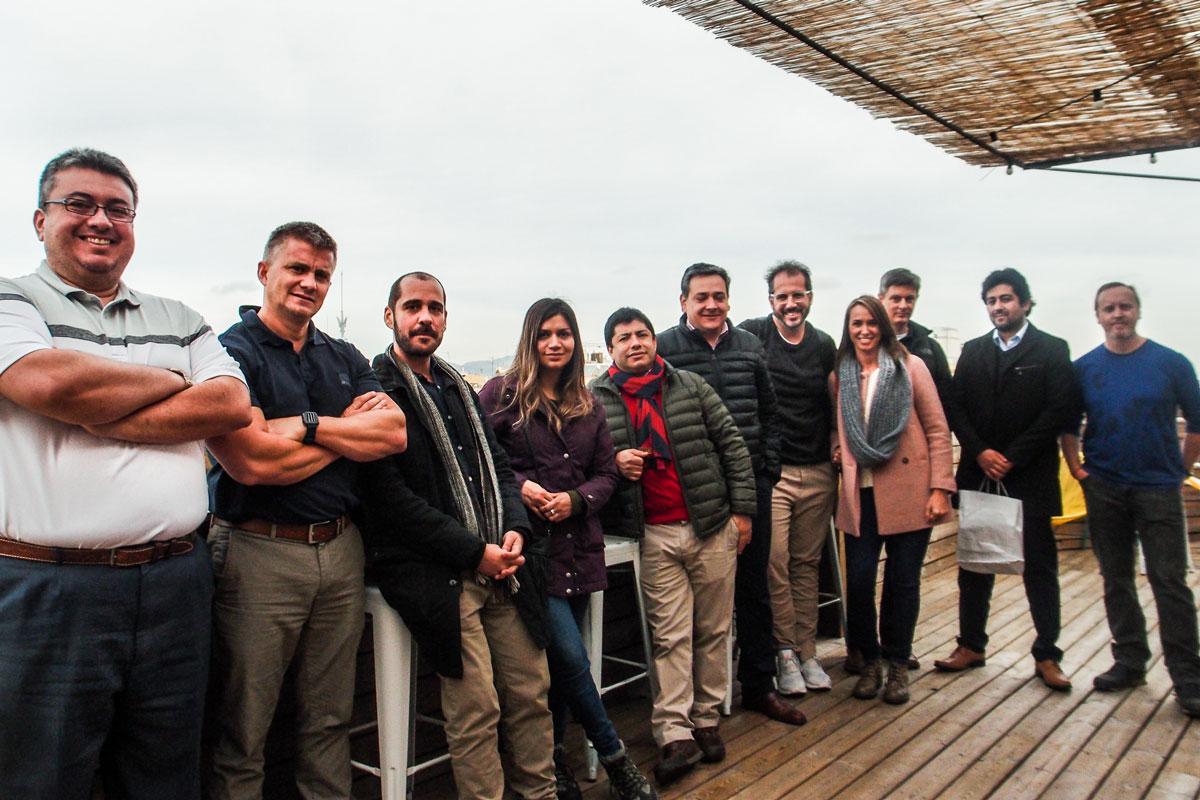 Students on the MBA residential program from Chile visit the coworking firm Aticco