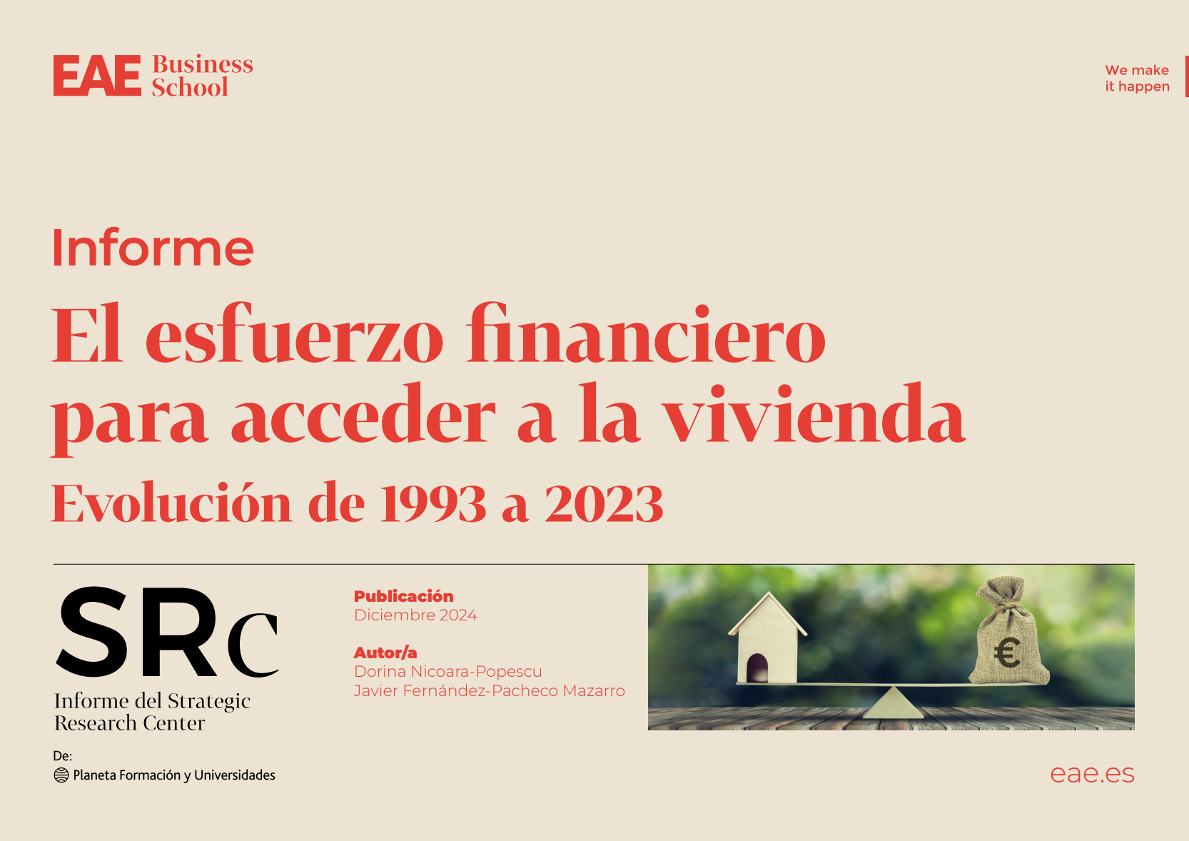 Informe El esfuerzo financiero para acceder a la vivienda