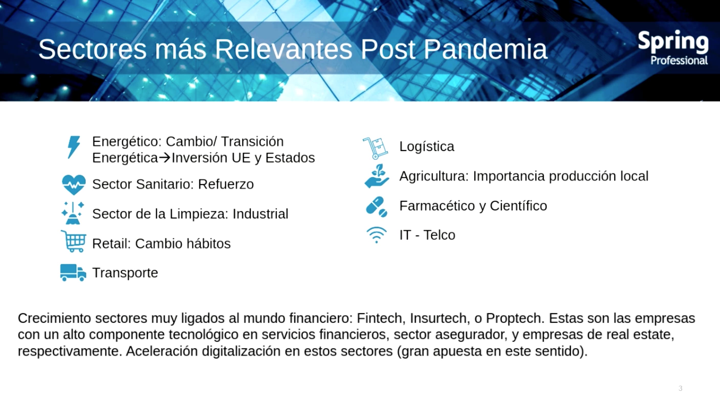 sectores relevantes