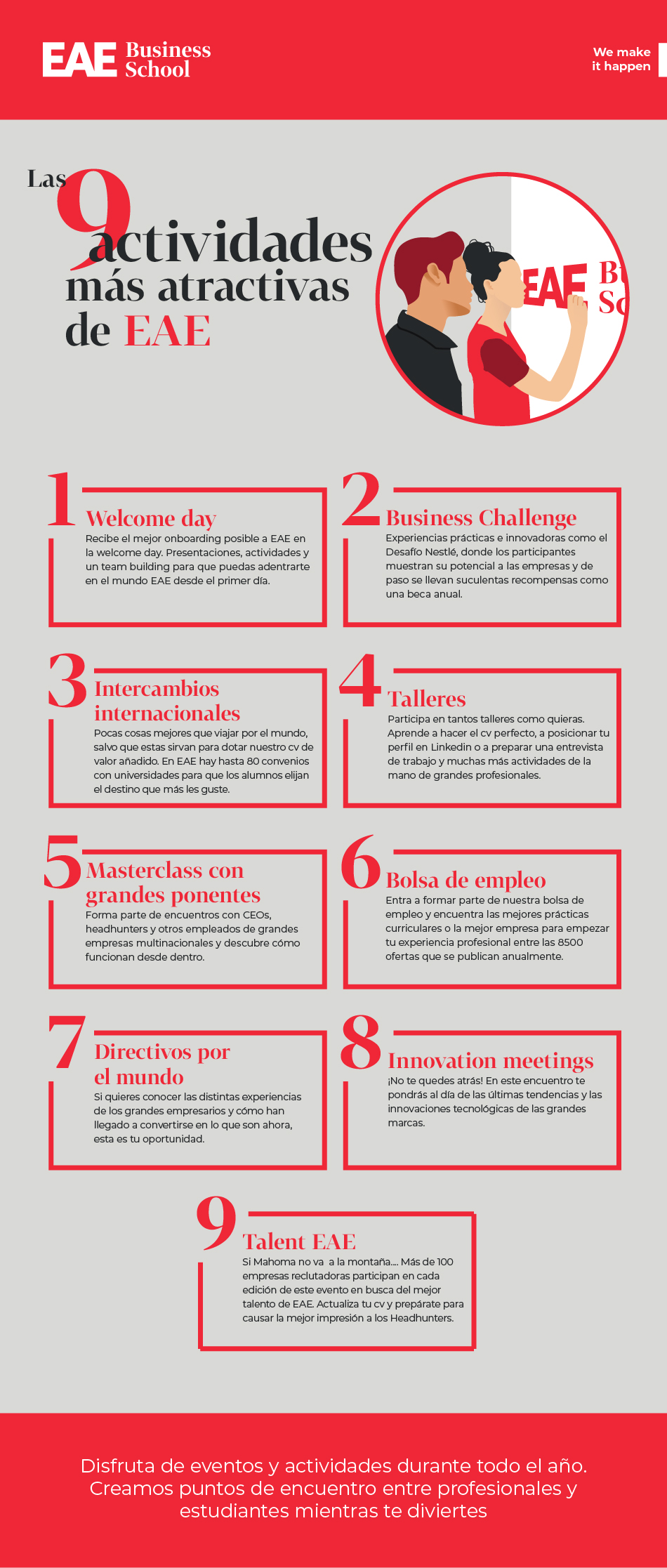 Las 9 actividades más atractivas