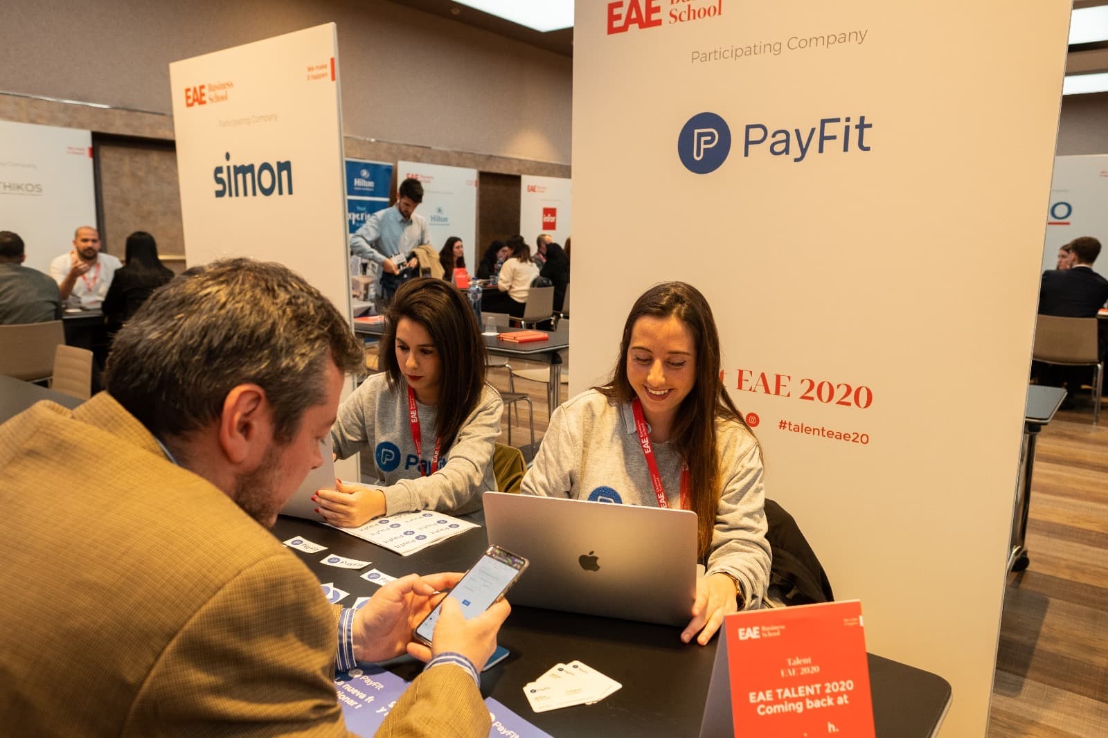 Reclutadores durante la Talent EAE 2020