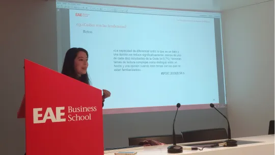 Cristina Gallego expone la importancia del Big Data y el Business Intelligence en las nuevas profesiones