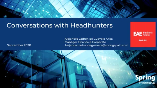 Conversations with Headhunters flyer