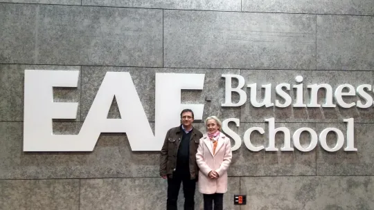 Elies Sala, Gerente de la Fundación Alicia, en su visita al Campus de Barcelona de EAE Business School 