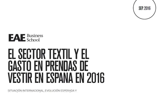 El sector textil y el gasto en prendas de vestir en España en 2016