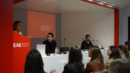 The Ogilvy & Mather team during the EAE Talent Week session with EAE Business School students in Madrid