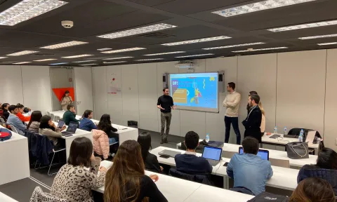 EAE Business School students in a lecture