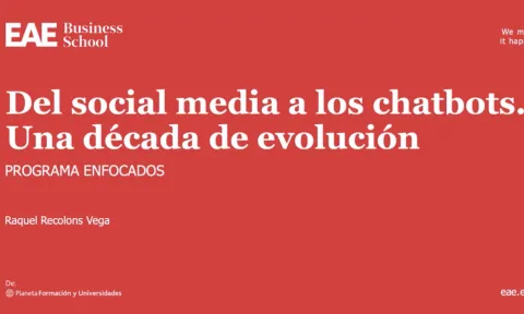 Title page of the session “From social media to chatbots: A decade of evolution”