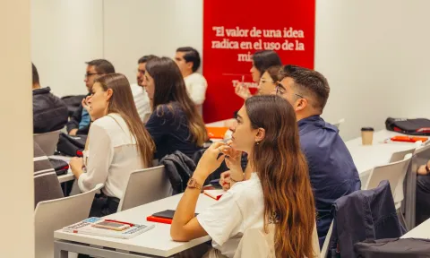 EAE Business School students in class