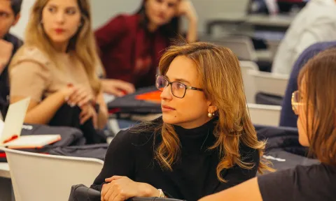 Conversations with Headhunters at EAE: Image of a student in class