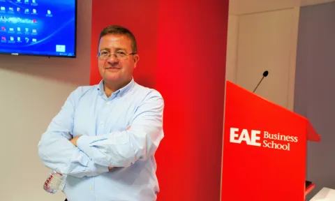 Andrés Pérez Ortega en la Conferencia de Management de EAE Business School en el Campús de Madrid