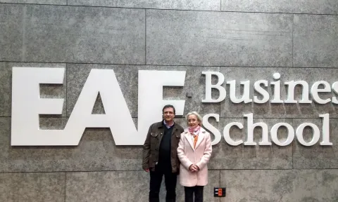 Elies Sala, Gerente de la Fundación Alicia, en su visita al Campus de Barcelona de EAE Business School 