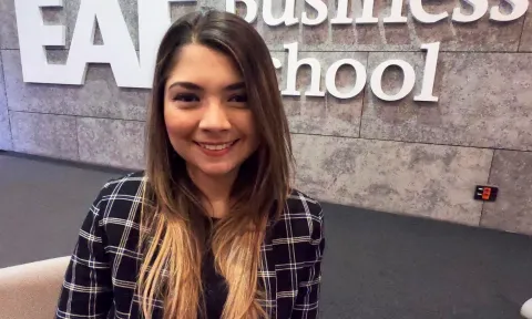 "With EAE, I will keep growing professionally by building my network of contacts", María Camila Martínez