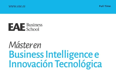 OpenBravo Certification and access to key software tools, the main new developments on EAE's Master in Business Intelligence