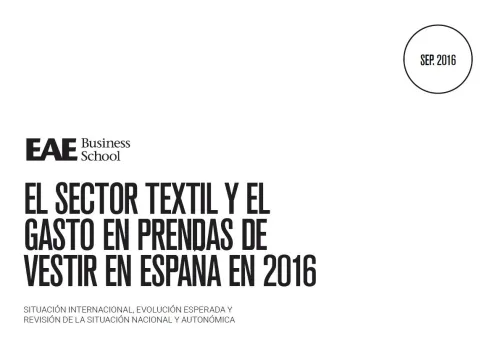 El sector textil y el gasto en prendas de vestir en España en 2016